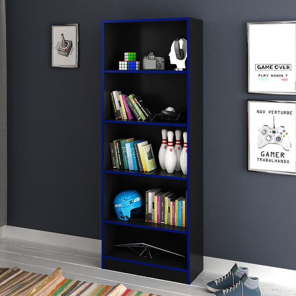 DANUBE | Atlaz Bookcase Blue Black | 811900100039