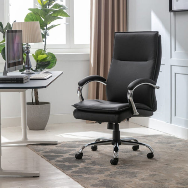 DANUBE | Nelson Swivel High Back Office Chair - Black | 811900300106
