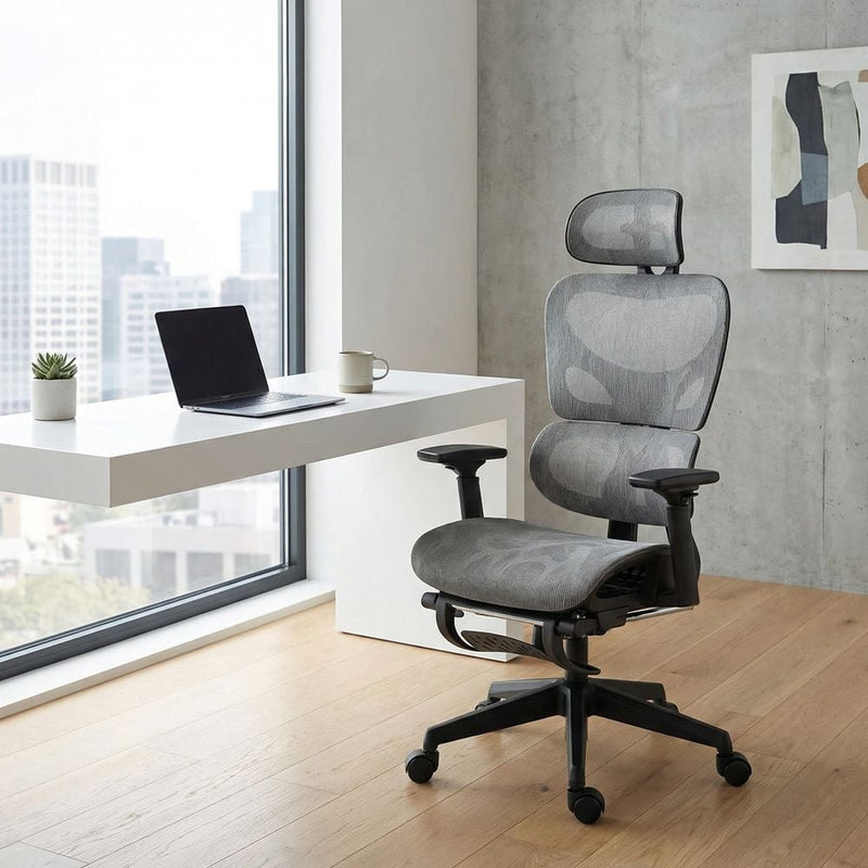 DANUBE | Britanica High Back Office Chair Grey | 811900300144