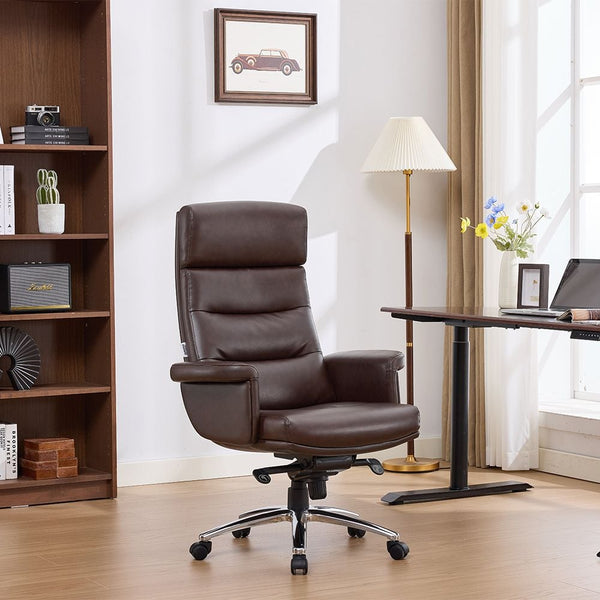 DANUBE | Darsy High Back Office Chair Brown | 811900300196