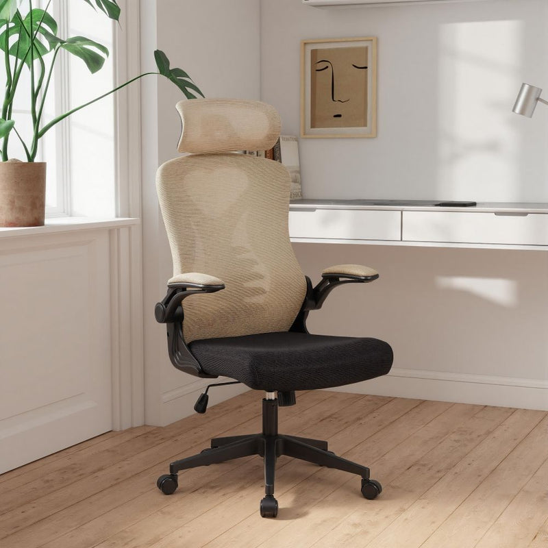 DANUBE | Raze High Back Office Chair Beige Black | 811900300200