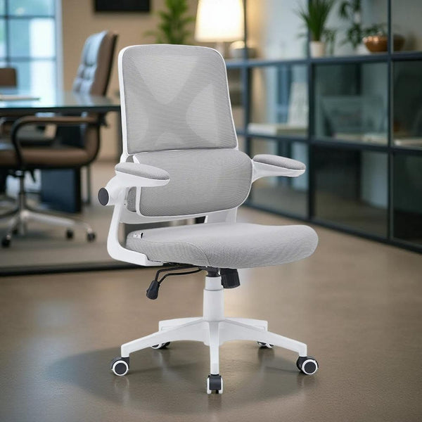 DANUBE | Nevel Mid-Back Office Chair Grey White | 811900900026