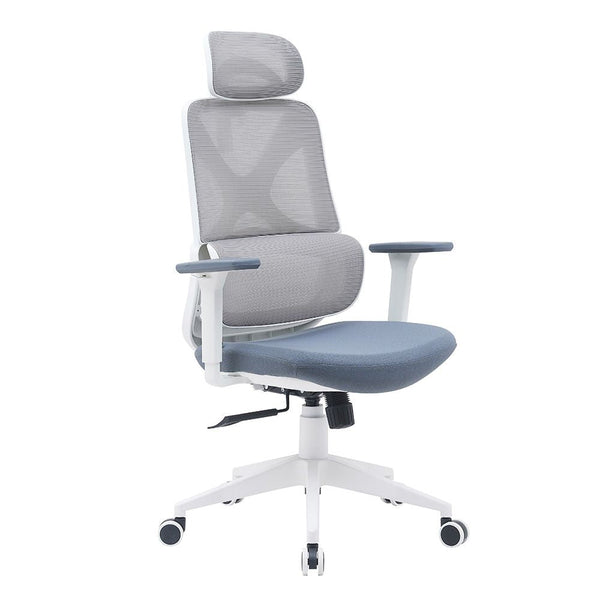 DANUBE | Norway High-Back Office Chair Grey White | 811900900030