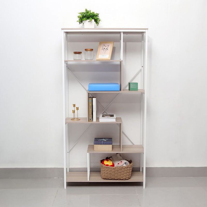 DANUBE | Mineo Bookcase Display Cabinet Ash White | 811900900032