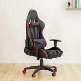 DANUBE | Rays High Back Gaming Chair Black Red | 811900900090