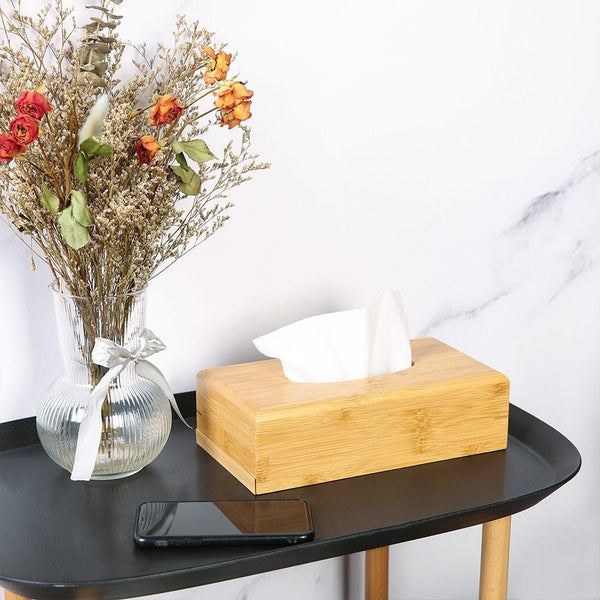 DANUBE | Aaron Bamboo Tissue Box Nature 25 X 13 X 8Cm Bb22002 | 812000306559