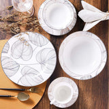 DANUBE | Larson 32-Pc New Bone China Dinner Set -Serves 6 | 812000405980