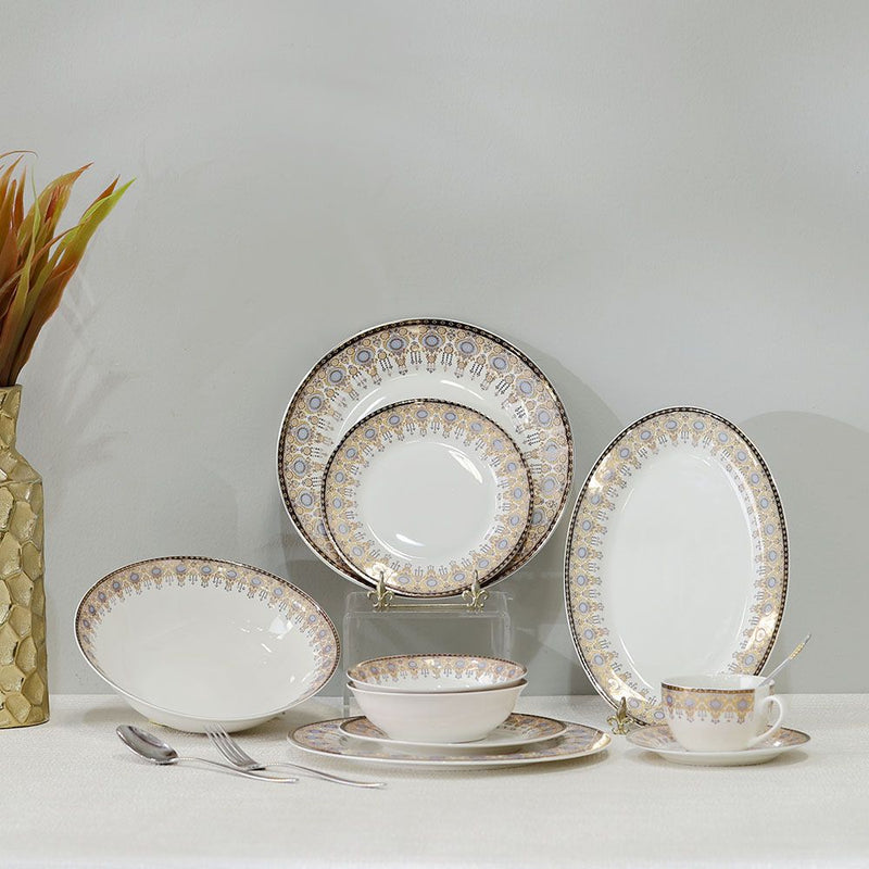 DANUBE | Sahara 32 Pc New Bone China Dinner Set Serves 6 | 812000406143