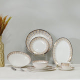 DANUBE | Sahara 32 Pc New Bone China Dinner Set Serves 6 | 812000406143