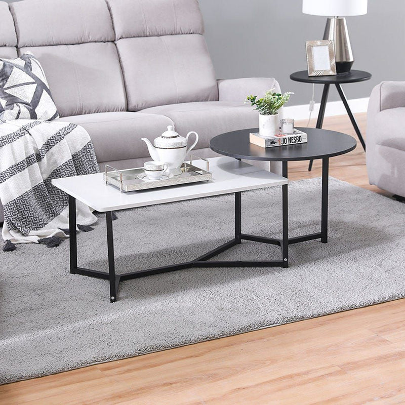 DANUBE | Davide Coffee Table White Black | 812700100394