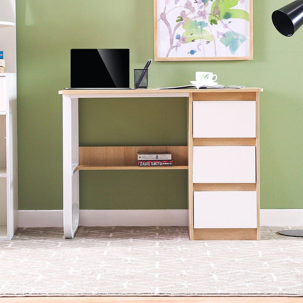 DANUBE | Dario Office Table Natural Oak White | 812800600101