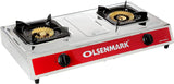 OLSENMARK | Dual Side Gas Burner Silver | OMK2190