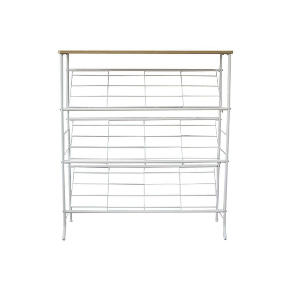 DANUBE | Sides Shoe Rack Light Oak White | 813200100123