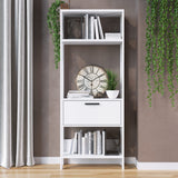 DANUBE | Aggron Book Case with Cabinet White | 813200400024