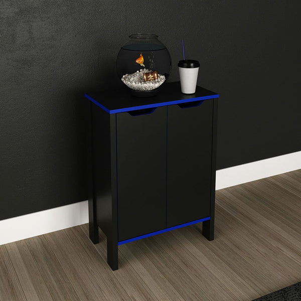 DANUBE | Atlaz Storage Cabinet with 2 Doors Blue Black | 813200400096
