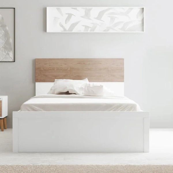 DANUBE | Aurora 90X190 Single Bed White Natural Oak | 813300100017