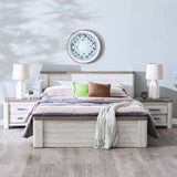 DANUBE | Olivos 120x200 Single Bed Ash Grey Oak | 813300100056