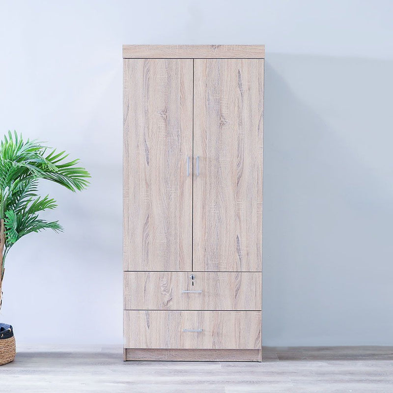 DANUBE | Sante 2 Door + 2 Drawer Wardrobe Sonoma Oak | 813300300017