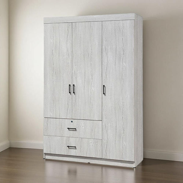 DANUBE | Selva 3 Door + 2 Drawer Wardrobe White Oak | 813300300020