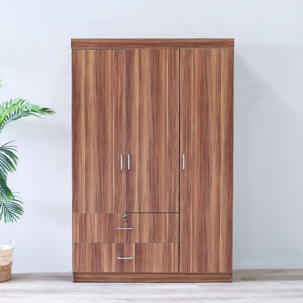 DANUBE | Selva 3 Door + 2 Drawer Wardrobe-Cherry | 813300300022