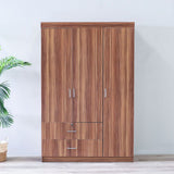 DANUBE | Selva 3 Door + 2 Drawer Wardrobe-Cherry | 813300300022