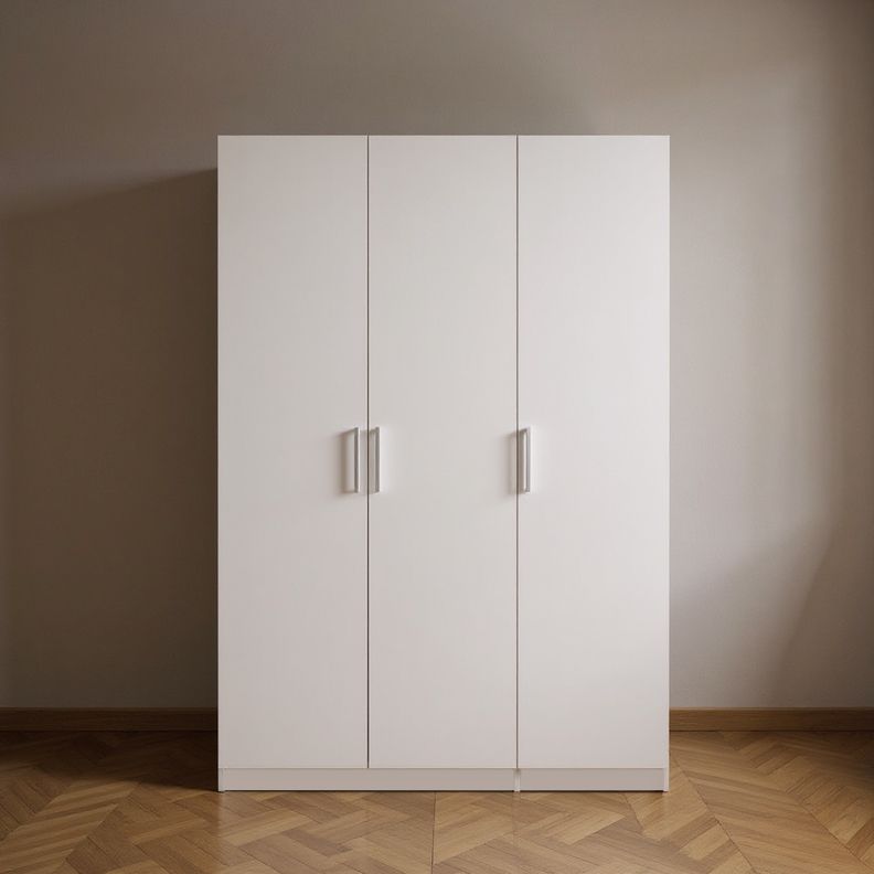 DANUBE | Thomas New Allano Kensley 3 Door Wardrobe With Mirror inside White | 813300300025