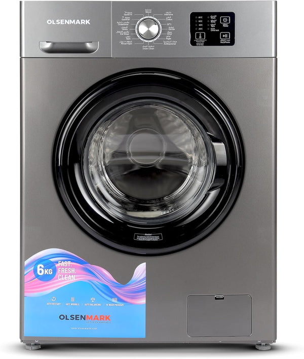 OLSENMARK | 6 kg Fully Automatic Washing Machine 18 Wash Programs | OMFWM5514