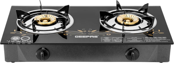 GEEPAS | Two Gas Burner Auto Ignition Gas Stove |  Gk4280
