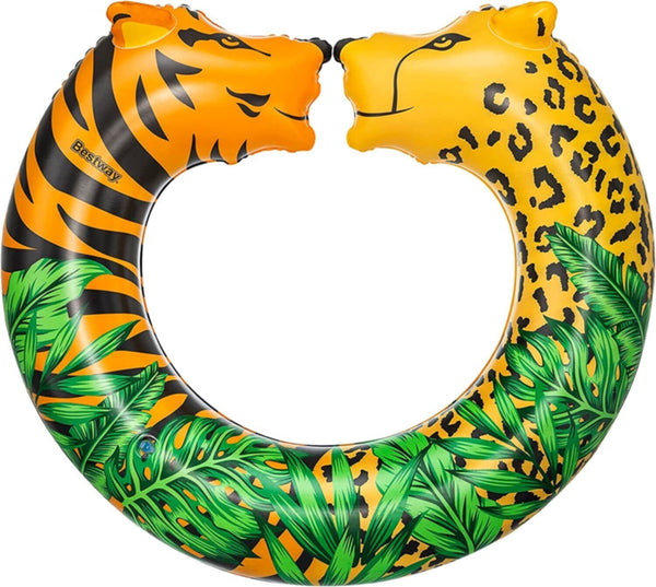 BESTWAY | Float N Fashion Jungle Dream Split Swim Tube 43" x 35"/1.09m x 89cm | BES115TOY01568