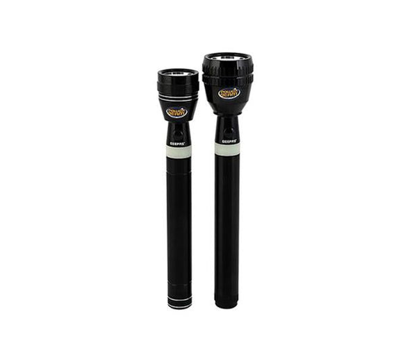 GEEPAS | 2-in-1 Rechargeable Led Flashlight Black | GFL4637
