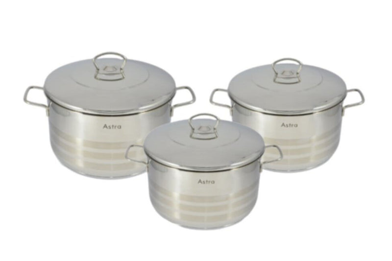 ASTRA | 6PCS Cookware Set (26+28+32cm) | C-HM120
