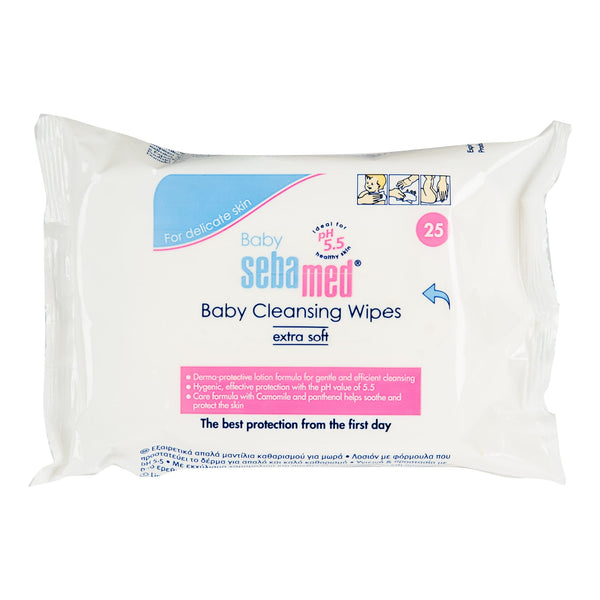 SEBAMED | Extra Soft Baby Cleansing Wipes White 25 Pieces | SB1481952
