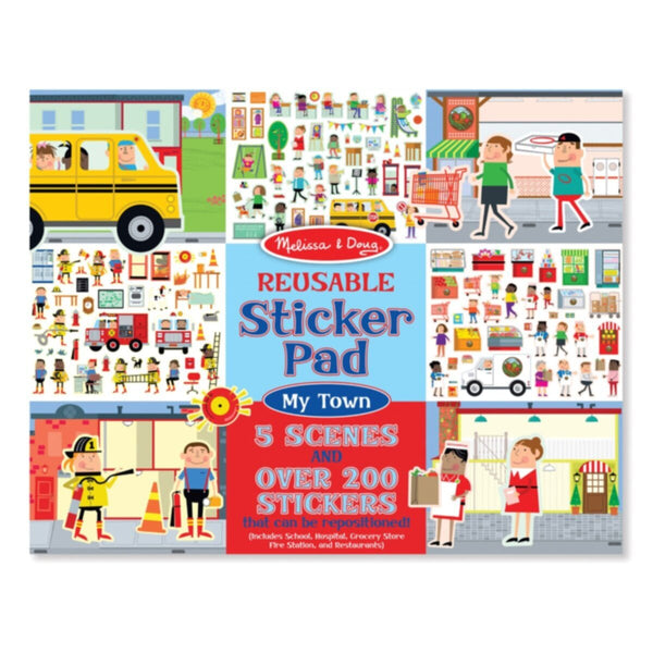 MELISSA & DOUG | Reusable Sticker Pad - My Town 3+ years | 46009114