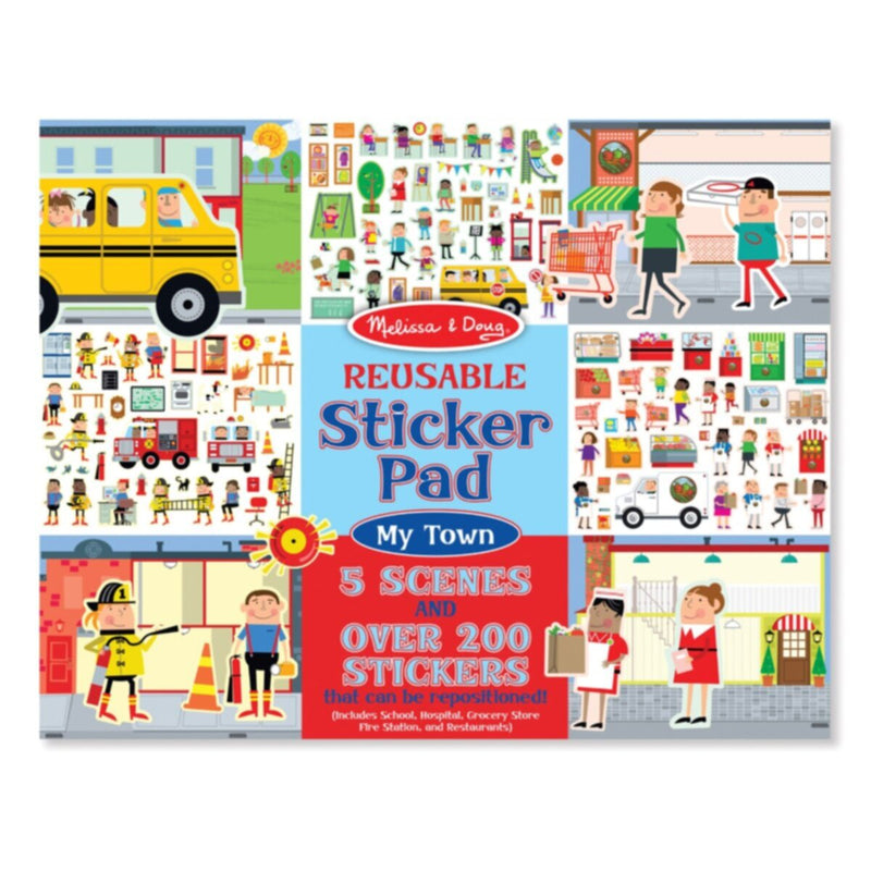 MELISSA & DOUG | Reusable Sticker Pad - My Town 3+ years | 46009114