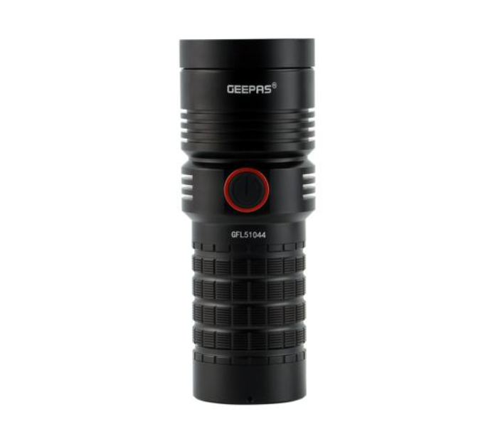 GEEPAS | Waterproof XHP70 LED Lithium battery Flash Mobile charging Light Black | GFL51044