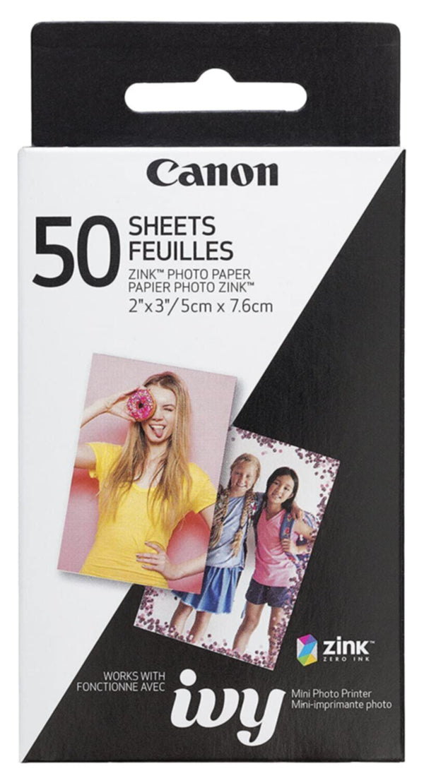 CANON | 2 x 3" ZINK Photo Paper Pack 50 Sheets | 92-SAS-SYQ7820