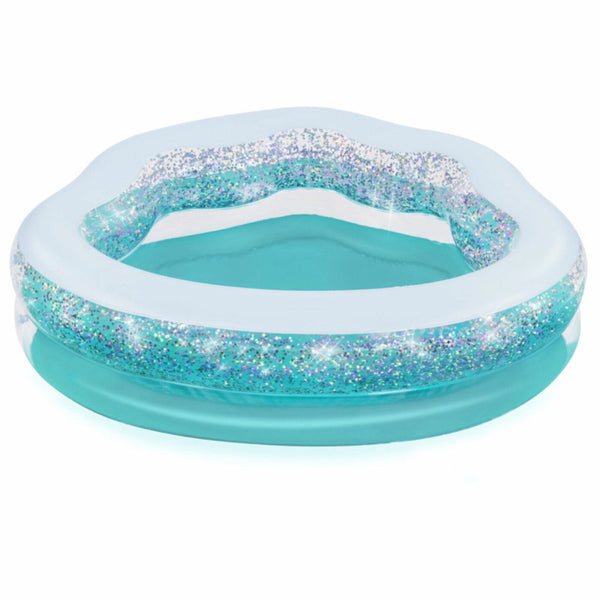 BESTWAY | Sparkle Shell Kiddie Pool 59" x 50" x 17"/1.50m x 1.27m x 43cm | BES115TOY01431