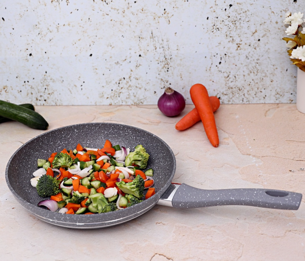 ROYALFORD | 30cm Granite Coated Smart Fry Pan Grey | RF9466