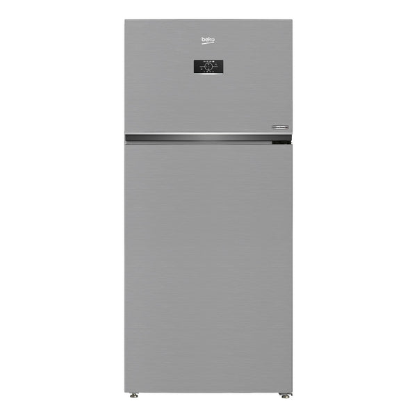 BEKO | Double Door Refrigerator, 650L, Brushed Silver | RDNE850L22X