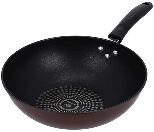 ROYALFORD | 30cm Carbon Steel Wokpan Red Black | RF9768