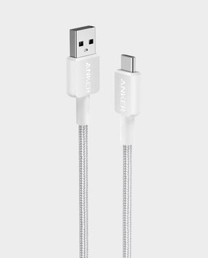 ANKER | 322 USB-A to USB-C 6ft Braided Cable White | A81H6H21