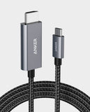 ANKER | 311 USB-C to HDMI 6ft Nylon Cable Black | A8730H11