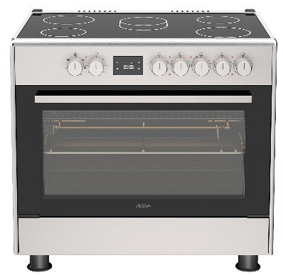 AVEVA | 90x60cm Vetroceramic Cooker 5 Heaters Grey | AV-KFCO9060GRY1
