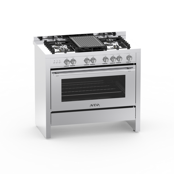 AVEVA | 5-Burner Gas Cooker 100x60cm | AV-1GRC100/60