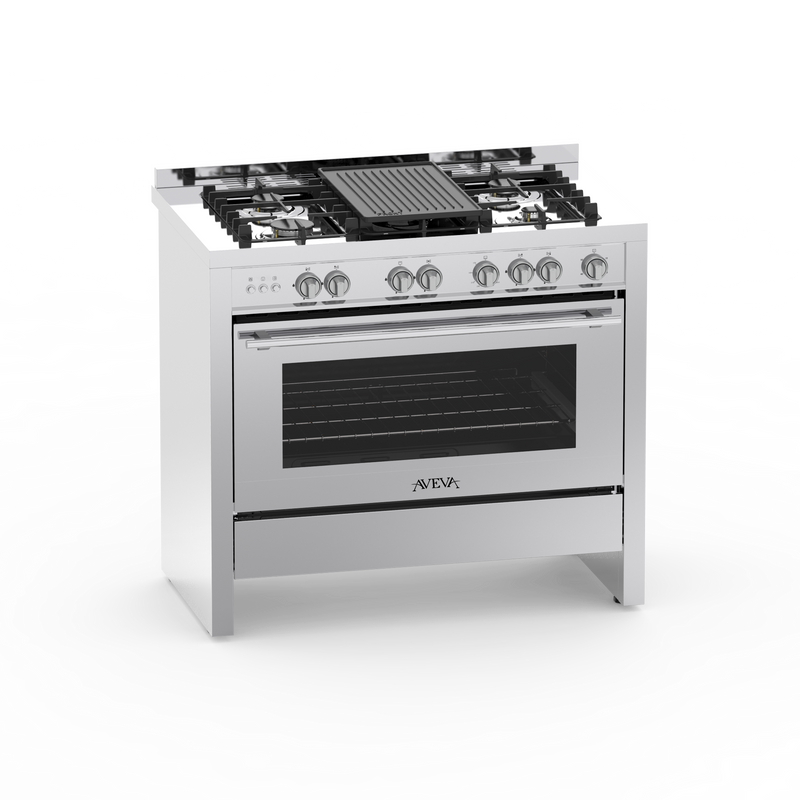 AVEVA | 5-Burner Gas Cooker 100x60cm | AV-1GRC100/60