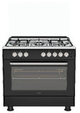 AVEVA | 90x60cm 5 Burner Gas Cooker Black | AV-KFGO9060BLK