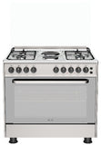 AVEVA | 90x60 Gas Cooker 4 Burner and 2 Hotplate Grey | AV-KFEO9060GRY