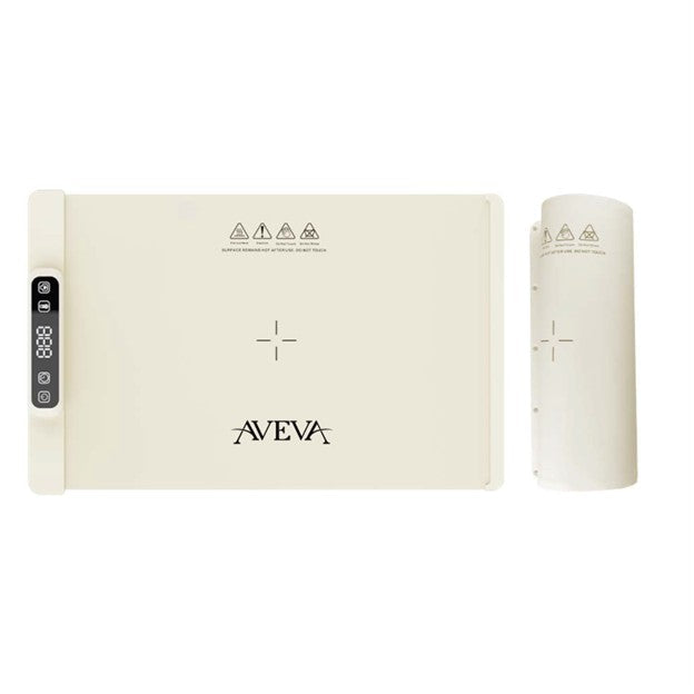 AVEVA | Folding Electric Food Warmer Mat White | AV-LBSLT-W