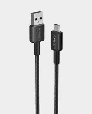 ANKER | 322 USB-A to USB-C 6ft Braided Cable Black | A81H6H11