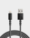 ANKER | PowerLine Select+ USB to Lightning Connector 6ft 4000 Bend Lifespan Cable Black | A8013H12